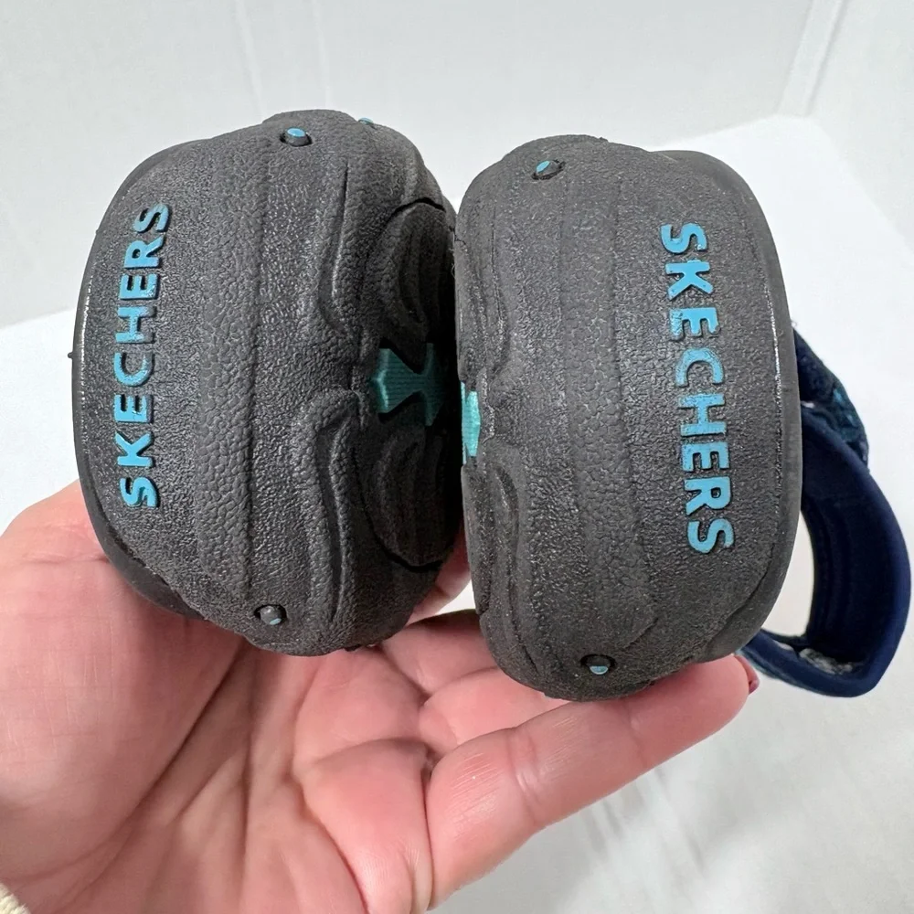 Skechers Reggae Trailway  Navy and Teal Flip-Flop Summer Sandals. Woman’s 11 - Picture 2 of 11
